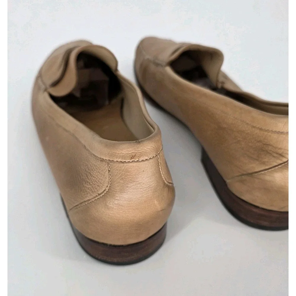 Cole‎ Haan Resort Shoes Men 12 D Brown Beige Leather Penny Loafer Business Party
